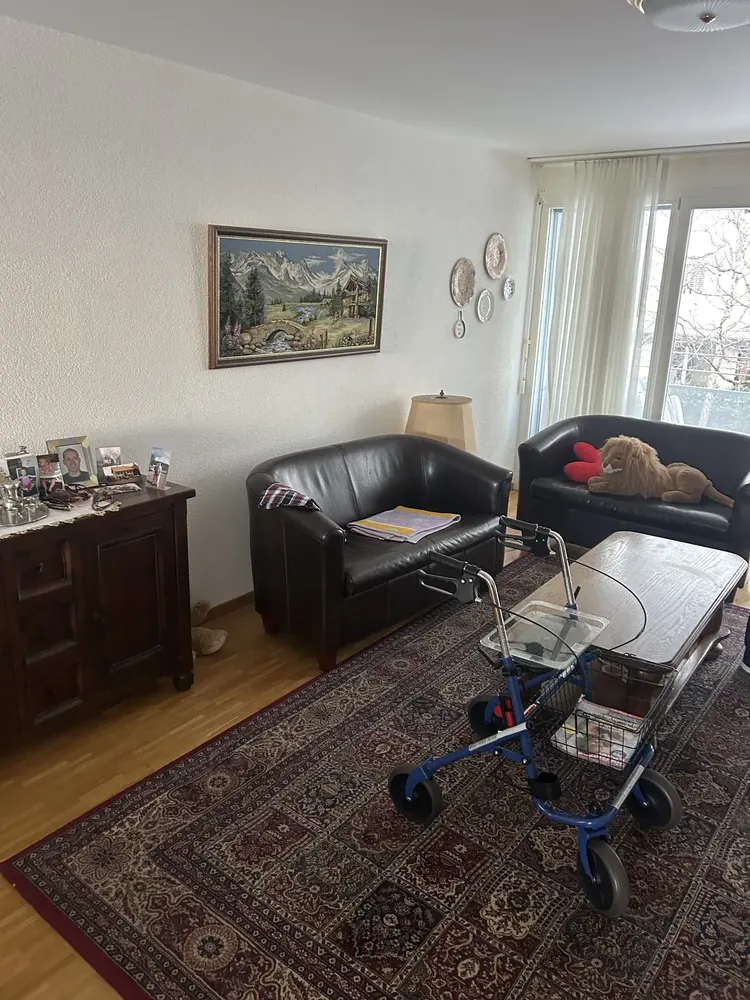 Salon lors d'un débarras de succession à Fribourg
