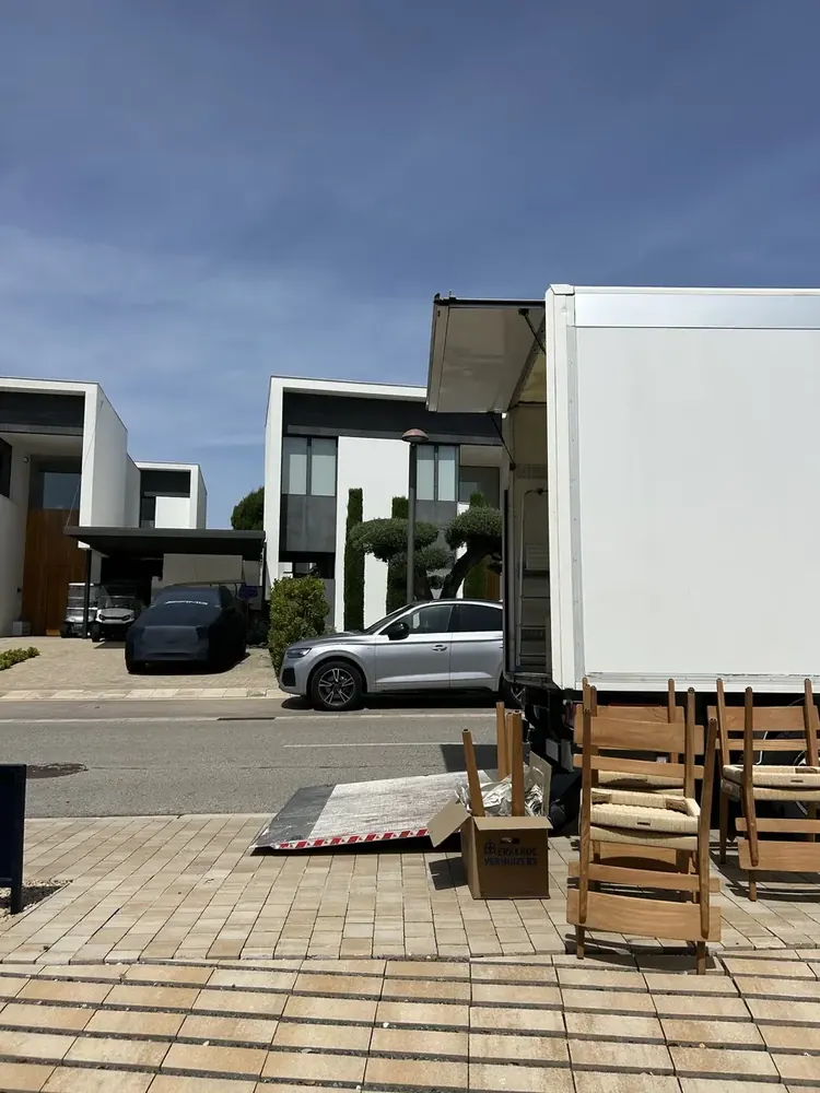 Camion Recycl' & Move en intervention dans le canton de Fribourg